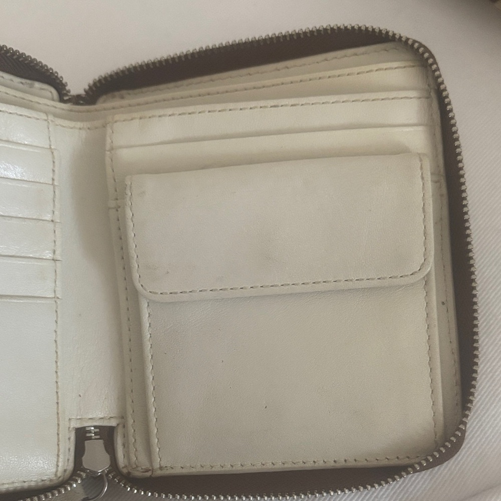 Brown Patterned Wallet with Turn Lock - image 6